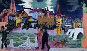 Ernst Ludwig Kirchner, View of Basel and the Rhine